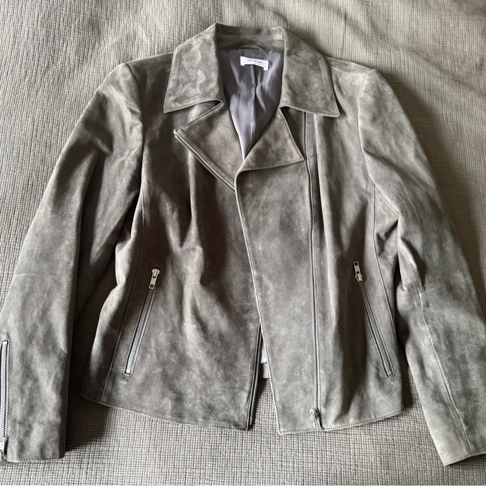 Italic Lexi Suede Leather Jacket. Like new